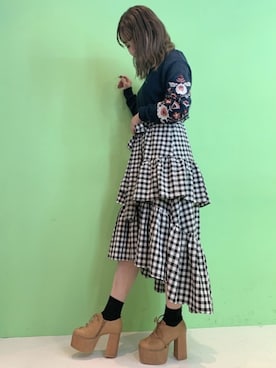 「新作」｜「アイテム（ブーティ）」を使った、R&E_REZOY本部staffさん（レディース・162cm）の冬コーディネート