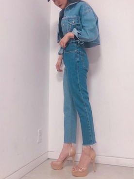 「R&E（アールアンドイー）のアイテム（パンプス）」を使った、R&E_REZOY本部staffさん（レディース・164cm）の冬コーディネート