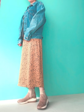 「REZOY（リゾイ）のアイテム（ブーツ）」を使った、R&E_REZOY本部staffさん（レディース・161cm）の冬コーディネート