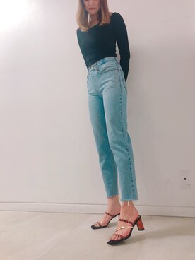 「REZOY（リゾイ）のアイテム」を使った、R&E_REZOY本部staffさん（レディース・164cm）の春コーディネート