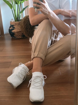 「REZOY（リゾイ）のアイテム」を使った、R&E_REZOY本部staffさん（レディース・162cm）の春コーディネート