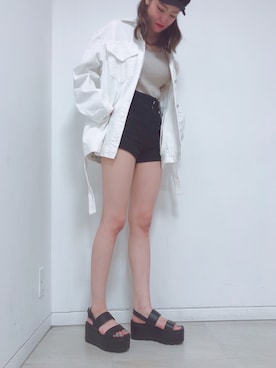 R&E_REZOY本部staffさん（レディース・164cm）の夏コーディネート