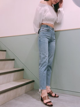 「べっ甲」｜R&E_REZOY本部staffさん（レディース・164cm）の夏コーディネート