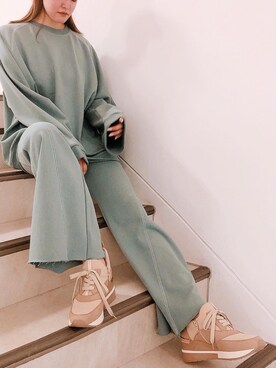 「REZOY（リゾイ）のアイテム」を使った、R&E_REZOY本部staffさん（レディース・164cm）の夏コーディネート