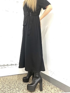 「厚底」｜R&E_REZOY本部staffさん（レディース・162cm）の秋コーディネート