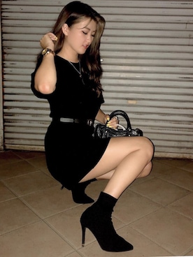 「R&E（アールアンドイー）のアイテム」を使った、R&E_REZOY本部staffさん（レディース・162cm）の秋コーディネート