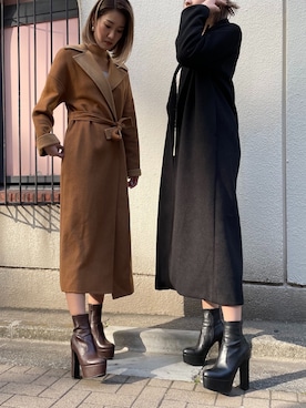 「R&E渋谷109スタッフコーデ」｜R&E_REZOY本部staffさん（レディース・164cm）の冬コーディネート
