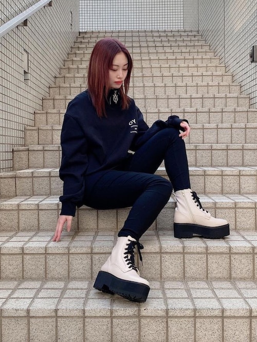 R E Rezoy本部staff プレス R Eのブーツを使ったコーディネート Wear