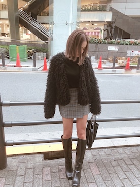 ゆりしょんさん（レディース・155cm）の冬コーディネート