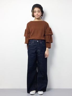 ずちに。さん（レディース・160cm）の冬コーディネート