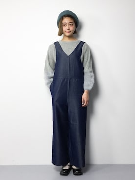「Te chichi TERRASSE（テチチテラス）のアイテム」を使った、ずちに。さん（レディース・160cm）の冬コーディネート