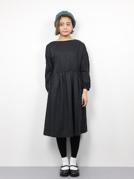 「MACKINTOSH PHILOSOPHY（ﾏｯｷﾝﾄｯｼｭ ﾌｨﾛｿﾌｨｰ）のアイテム（ワンピース/ドレス）」を使った、ずちに。さん（レディース・160cm）の冬コーディネート