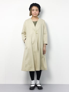 「フレア」｜「アイテム（その他アウター）」を使った、ずちに。さん（レディース・160cm）の冬コーディネート