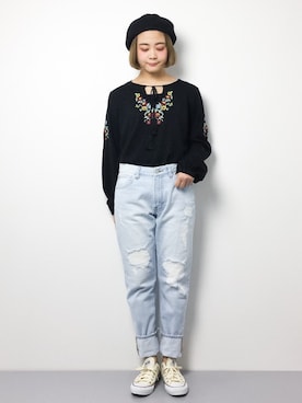 ずちに。さん(レディース・160cm)の冬コーディネート