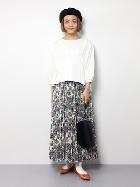 「coca（coca）（コカ）のアイテム（クラッチバッグ）」を使った、ずちに。さん（レディース・160cm）の冬コーディネート