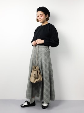 ずちに。さん（レディース・160cm）の冬コーディネート