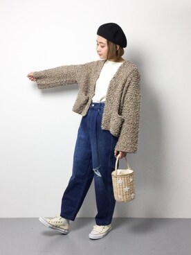 ずちに。さん（レディース・160cm）の冬コーディネート