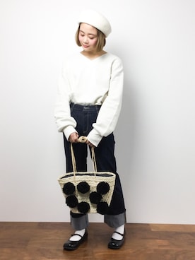 「Another Edition（アナザーエディション）のアイテム（帽子）」を使った、ずちに。さん（レディース・160cm）の冬コーディネート