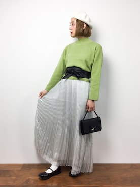 「EDITION（エディション）のアイテム（帽子）」を使った、ずちに。さん（レディース・160cm）の冬コーディネート