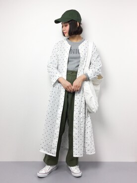 「MASTER&Co（マスターアンドコー）のアイテム（バッグ）」を使った、ずちに。さん（レディース・160cm）の春コーディネート