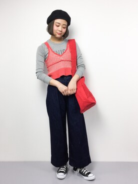 ずちに。さん(レディース・160cm)の春コーディネート