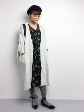 「RAY CASSIN（レイカズン）のアイテム（その他アウター）」を使った、ずちに。さん（レディース・160cm）の春コーディネート