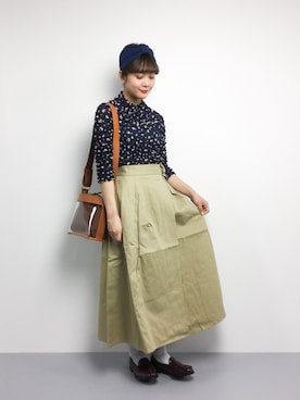 「Ameri（アメリ）のアイテム（バッグ）」を使った、ずちに。さん（レディース・160cm）の春コーディネート