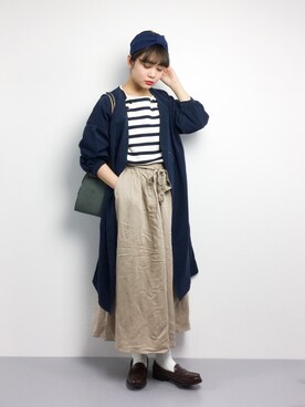 「and it_（アンドイット）のアイテム（その他アウター）」を使った、ずちに。さん（レディース・160cm）の春コーディネート