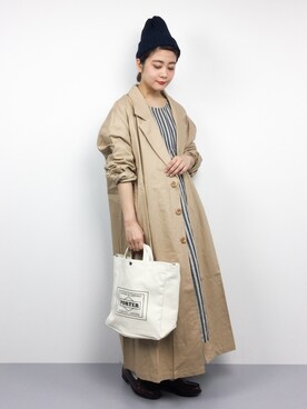 「unrelaxing（アンリラクシング）のアイテム（ジャケット/アウター）」を使った、ずちに。さん（レディース・160cm）の春コーディネート