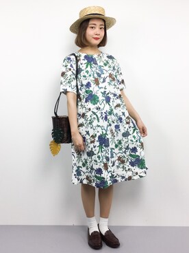 「eiπe （イーペ）のアイテム（ワンピース/ドレス）」を使った、ずちに。さん（レディース・160cm）の春コーディネート