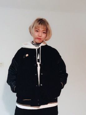 「TYAKASHAのアイテム（ジャケット/アウター）」を使った、Violet.さん（レディース・169cm）の冬コーディネート