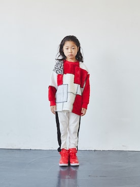 「garcon la raison（ギャルソン・ラ・レゾン）のアイテム（レギンス/スパッツ）」を使った、ﾋﾞｷ ﾆ ｽﾞﾑさん（キッズ・110cm）の秋コーディネート