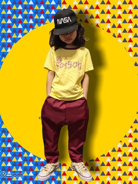 「BIG FIELD（ビッグフィールド）のアイテム（帽子）」を使った、ﾋﾞｷ ﾆ ｽﾞﾑさん（キッズ・110cm）の春コーディネート