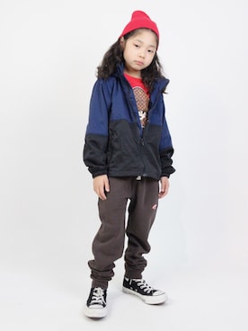 「CONVEX（コンベックス）のアイテム（ジャケット/アウター）」を使った、ﾋﾞｷ ﾆ ｽﾞﾑさん（キッズ・110cm）の秋コーディネート