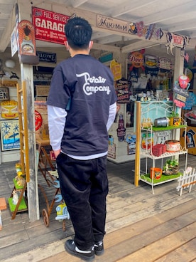「ELEMENT（エレメント）のアイテム（パンツ）」を使った、さるさん（メンズ・166cm）の春コーディネート