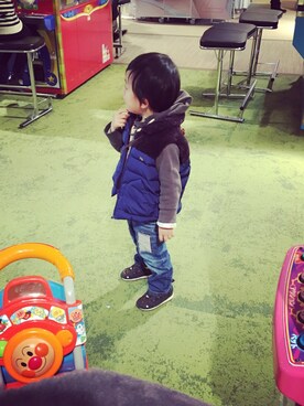 aruさん（キッズ・100cm）の冬コーディネート