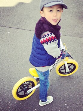 aruさん（キッズ・100cm）の春コーディネート