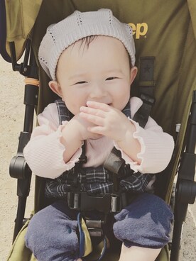 aruさん(キッズ・70cm)の春コーディネート