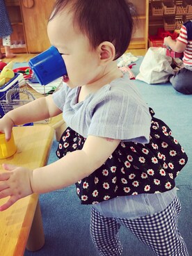 aruさん（キッズ・70cm）の夏コーディネート