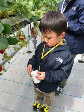 「e.a.B（エーアーベー）のアイテム」を使った、aruさん（キッズ・110cm）の春コーディネート