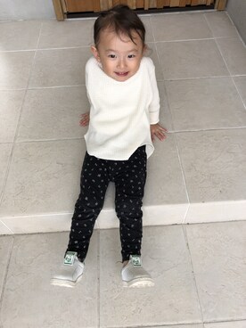 aruさん（キッズ・80cm）の冬コーディネート