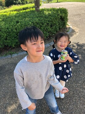 aruさん（キッズ・90cm）の秋コーディネート