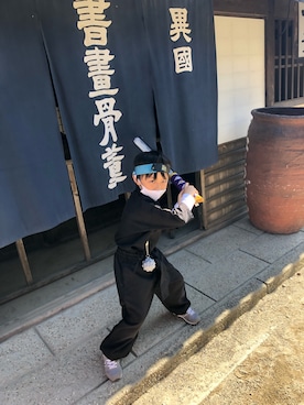 「no brand（ノーブランド）のアイテム（フォーマルスーツ/小物）」を使った、aruさん（キッズ・120cm）の秋コーディネート