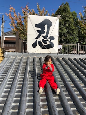 「no brand（ノーブランド）のアイテム（フォーマルスーツ/小物）」を使った、aruさん（キッズ・90cm）の秋コーディネート