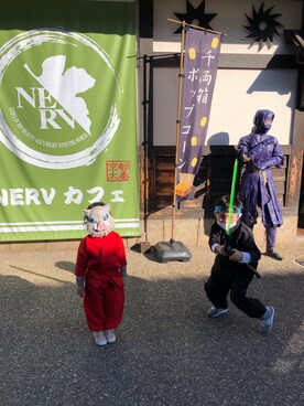 「no brand（ノーブランド）のアイテム（財布/小物）」を使った、aruさん（キッズ・90cm）の秋コーディネート