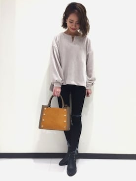 JEANASIS 長崎店STAFFさん(レディース・156cm)の冬コーディネート