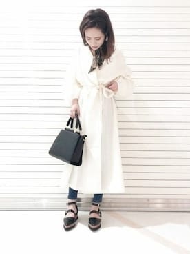 「ジーナシス」｜「アイテム（パンプス）」を使った、JEANASIS　長崎店STAFFさん（レディース・156cm）の春コーディネート
