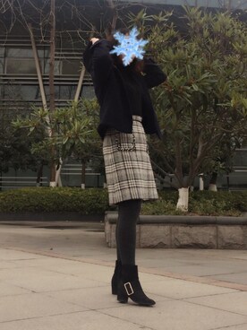禾绿蒂さん（レディース・168cm）の冬コーディネート