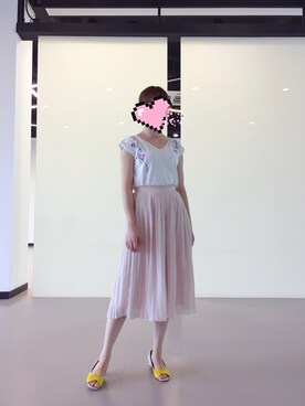 「WILLSELECTION（ウィルセレクション）のアイテム（パンツ）」を使った、禾绿蒂さん（レディース・168cm）の夏コーディネート