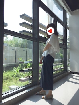 「KEITH（キース）のアイテム」を使った、禾绿蒂さん（レディース・168cm）の夏コーディネート